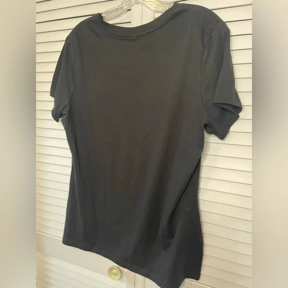 NWOT Women’s Graphic Mental Health V-Neck Tee Tshirt Black All the Feels Large - Picture 8 of 13